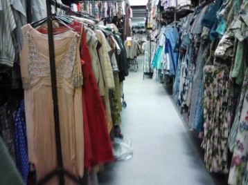 Dresses from the 30s, 40s and 50s at Angels Costumiers, London 